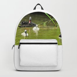 Swan Family Swans and Two Cygnets Backpack