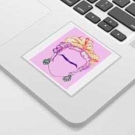 Lilac Kahlo Sticker