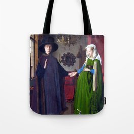 Jan van Eyck Arnolfini Portrait Tote Bag