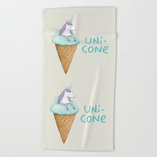 Unicone Beach Towel