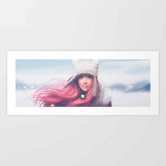 Snowy Mei Art Print