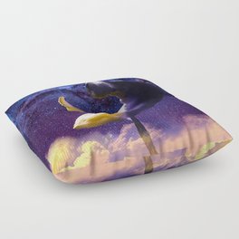 Dream Whale at Night Floor Pillow