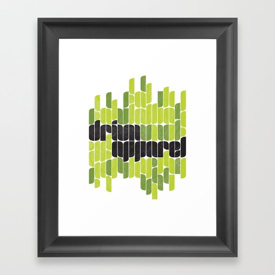 Drivn Apparel, leaves 18x24 Framed Art Print