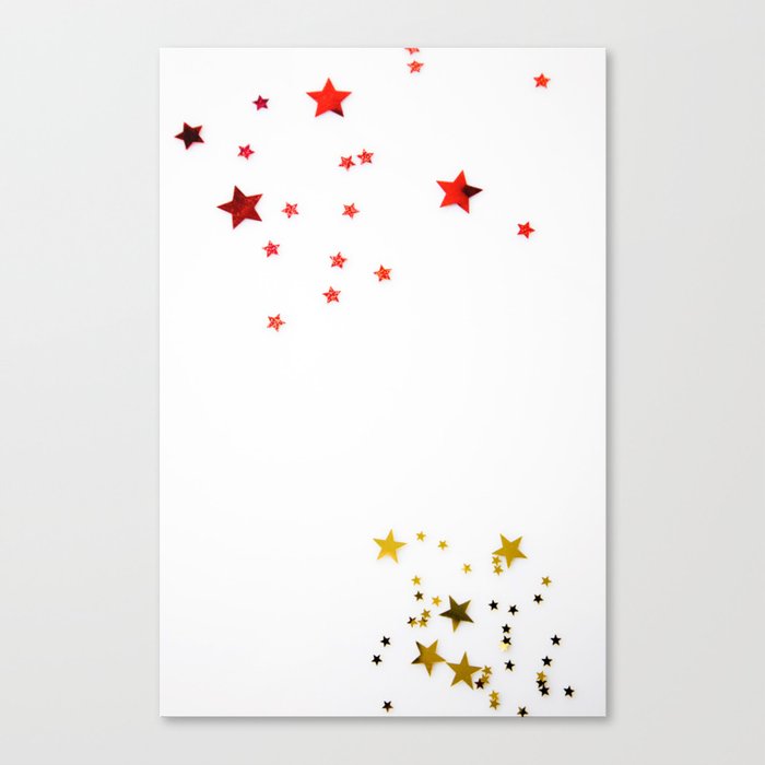 Red And Yellow Star Photography  Canvas Print