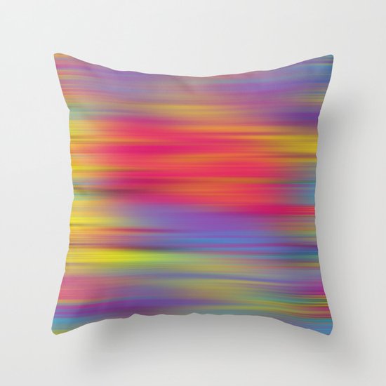 All The Colors Throw Pillow