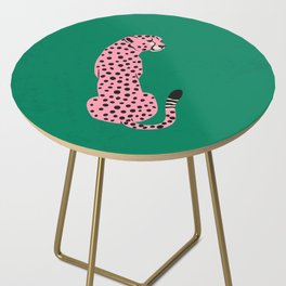 The Stare: Pink Cheetah Edition Side Table