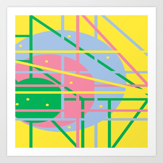 Colours Q Art Print