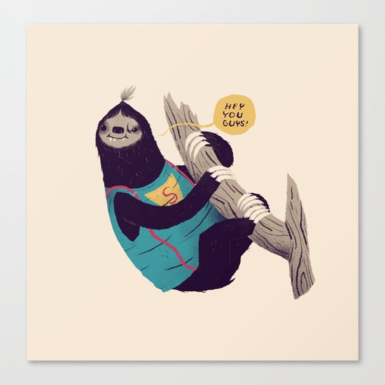 sloth Canvas Print