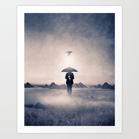 Waiting for the rain (colour option) Art Print