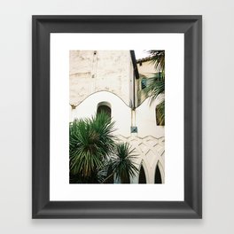 Italian architecture on the Amalfi coast | Travel photography Italy Europe Framed Art Print