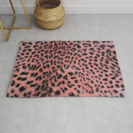 Pink leopard print Rug