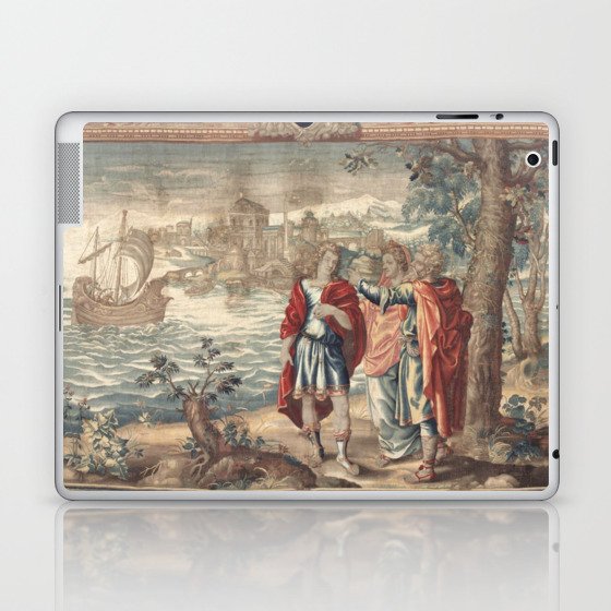 Antique 17th Century 'Leander' English Tapestry Laptop & iPad Skin