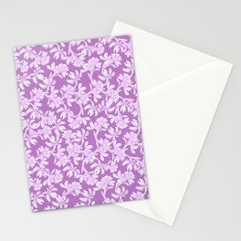 Lilac, purple, violet flowers print. Lavender or other blossoms. Stationery Cards