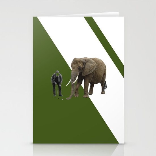 the elefant's 19th hole Stationery Cards