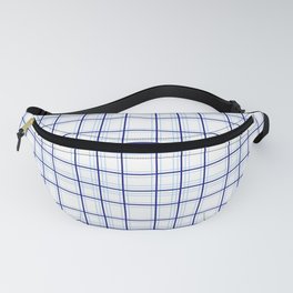 Line ligné 3 blue prince of wales check Fanny Pack