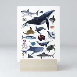 SEA CREATURES Mini Art Print