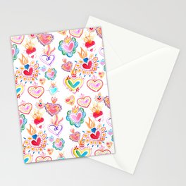 Sacred Hearts Watercolor Stationery Cards