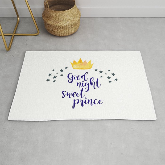 Good Night Sweet Prince Nursery Decor Rug By Enframephotography