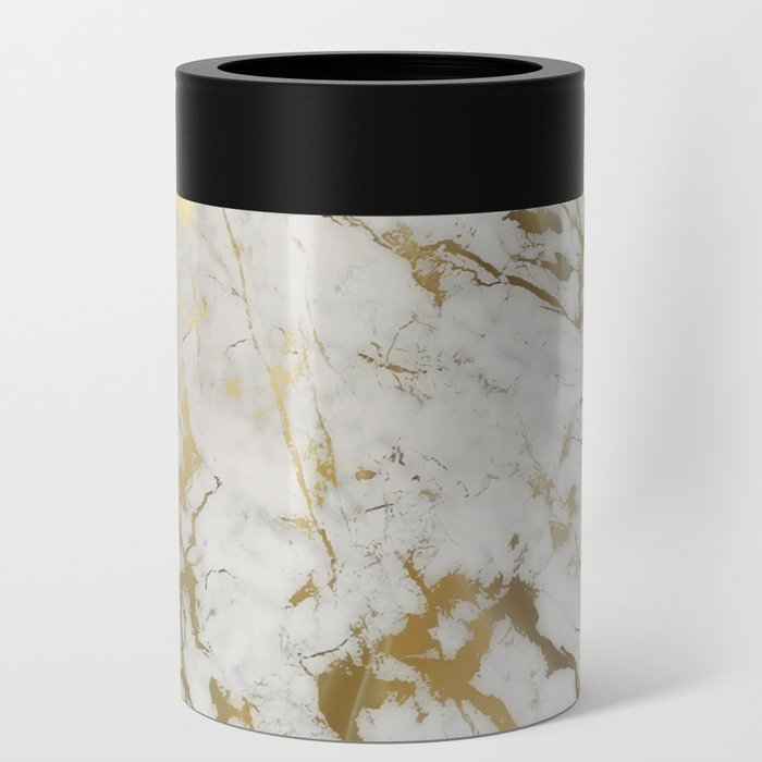 Gold marble Can Cooler