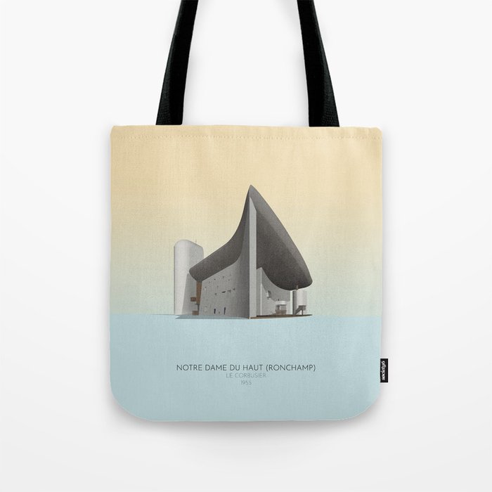 Ronchamp Chapel Le Corbusier Tote Bag