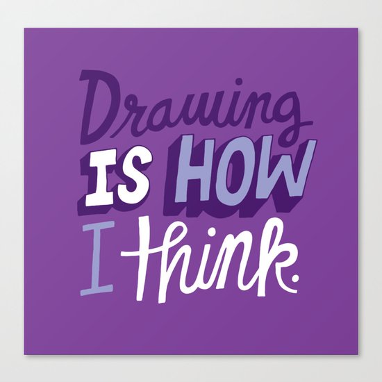 How I Think Canvas Print