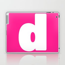 d (White & Dark Pink Letter) Laptop Skin
