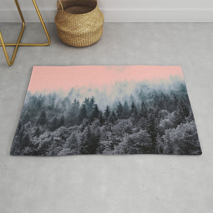 Forest In Gray And Pink Rug By Mmartabc Society6 Forest In Gray And Pink Rug By Mmartabc