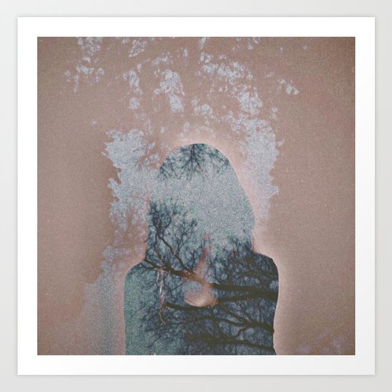 Hiding Behind Art Print