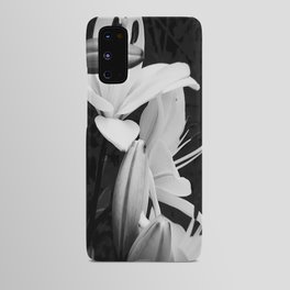 Lilies in Black and White Android Case