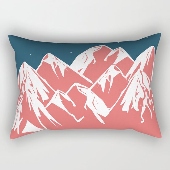 galactic mountains Rectangular Pillow