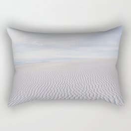 White Sands Ripples - National Park Photography Rectangular Pillow