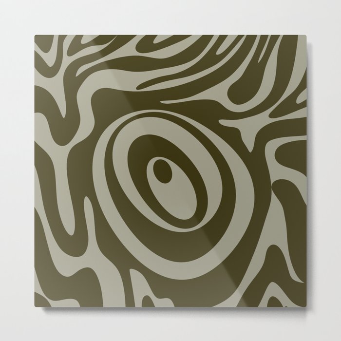 30 Abstract Liquid Swirly Shapes 220725 Valourine Digital Design  Metal Print