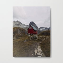 The Mint Hut - Hatcher Pass, AK Metal Print | Hatcherpass, Minthut, Mountains, Photo, Alaska, Color, Backpacking, Digital, Adventure, Travel 