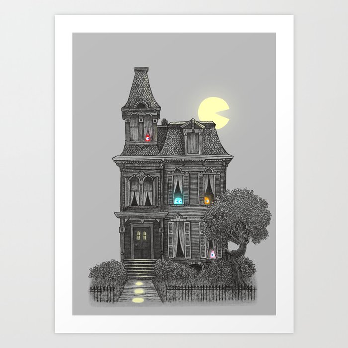 Haunted by the 80's Art Print