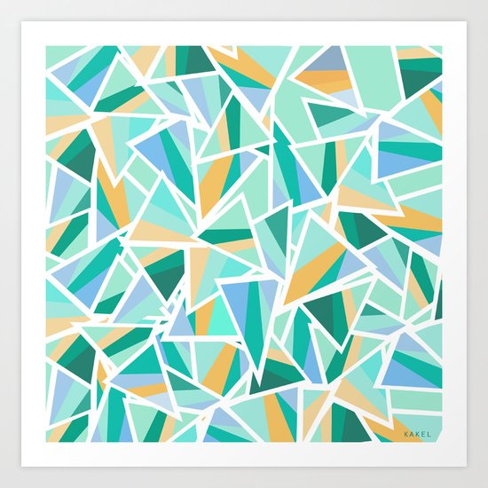 Triangles Art Print