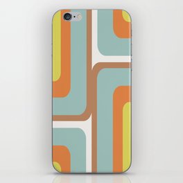 Mid Century Modern Long Rectangles Colorful 3 iPhone Skin