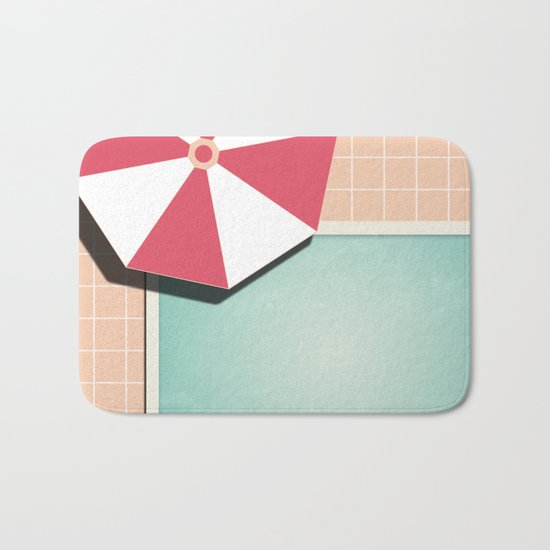 Private Pool #society6 #decor #buyart Bath Mat