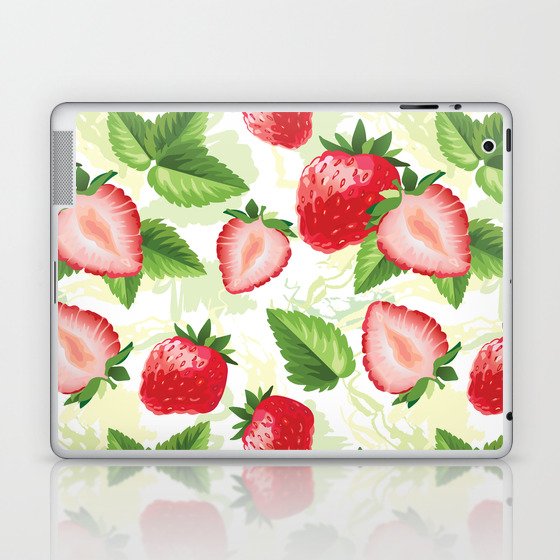 Sweet Strawberries Laptop & iPad Skin