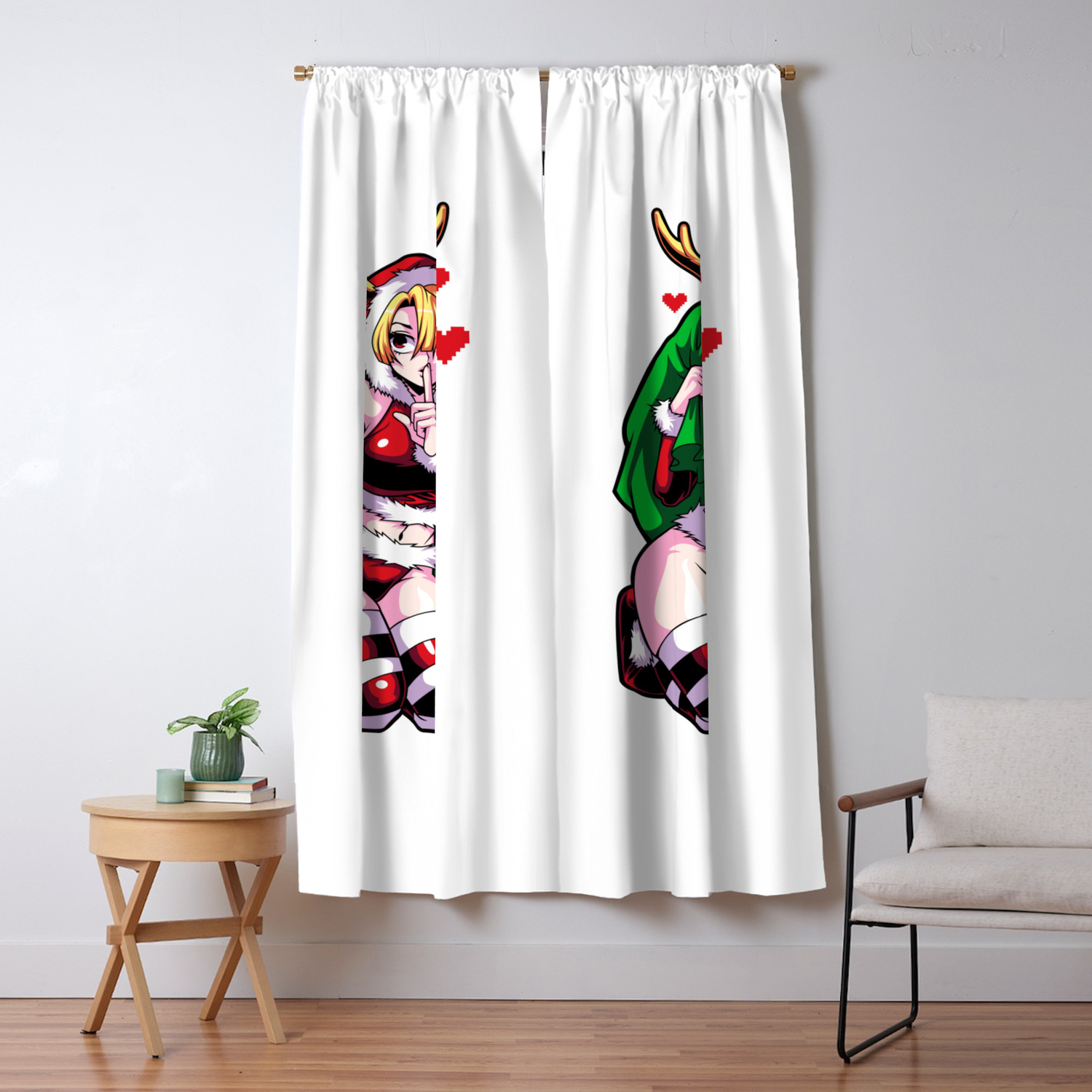 Sexy Anime Girl In Santa Claus Dress Blackout Curtain By Moonpie90 Society6