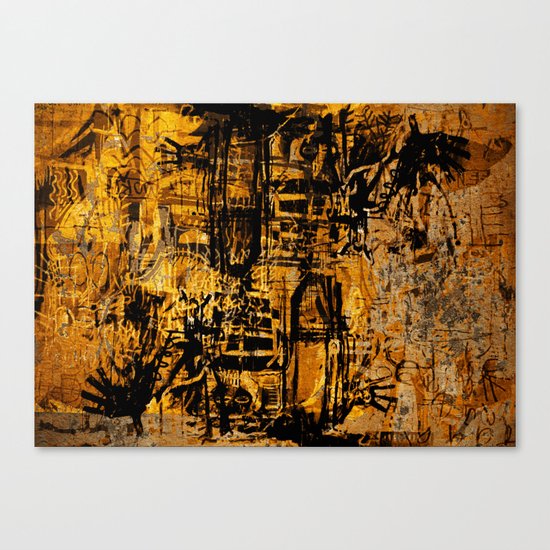 Thinking Yellow Canvas Print