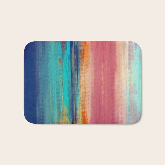 Retro Sunset Bath Mat