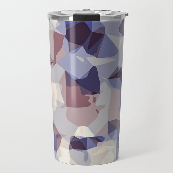 purple and blue modern abstract background Travel Mug