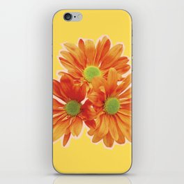 Three flowers yellow orange iPhone Skin