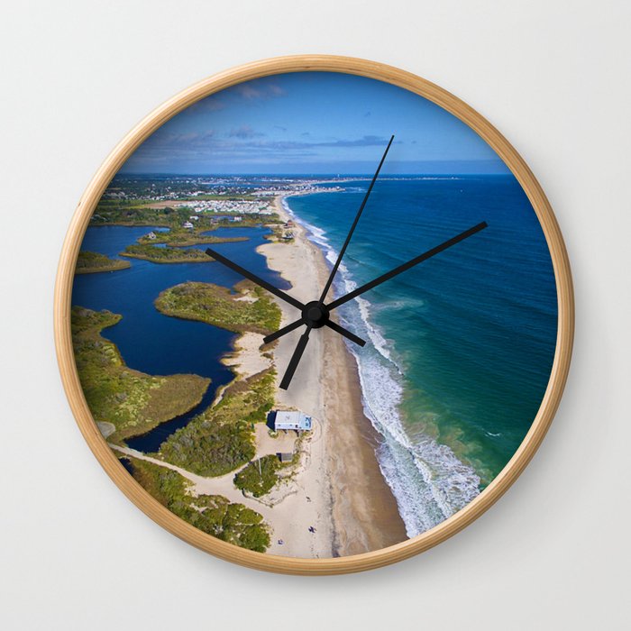 Moonstone Barrier Beach, South Kingstown, Rhode Island South County Wall Clock