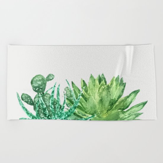 succulents Beach Towel