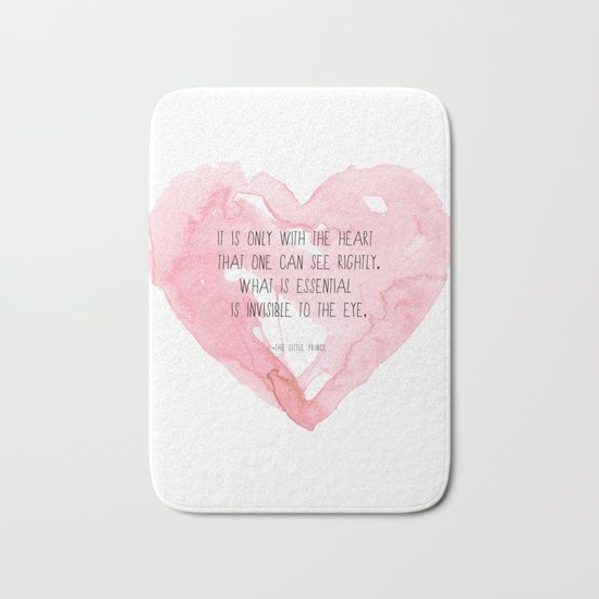 It is only with the heart Bath Mat