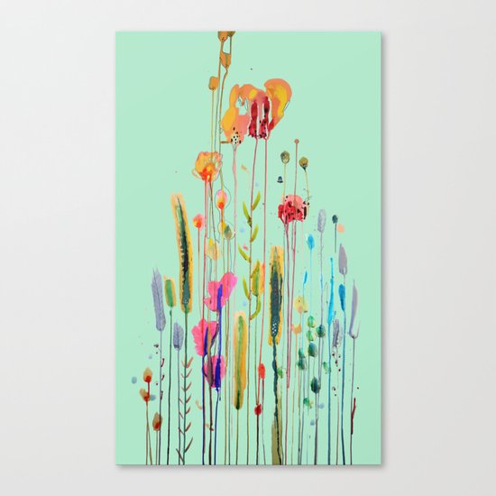 verte campagne Canvas Print