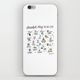 Stressful Day To-Do List iPhone Skin