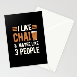 Funny Chai Lover Stationery Card