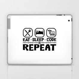 Eat Sleep Code Repeat Medical Coder Coding Gift Laptop Skin